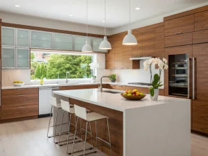 Walnut Kitchen Cabinet