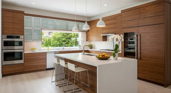 Walnut Kitchen Cabinet